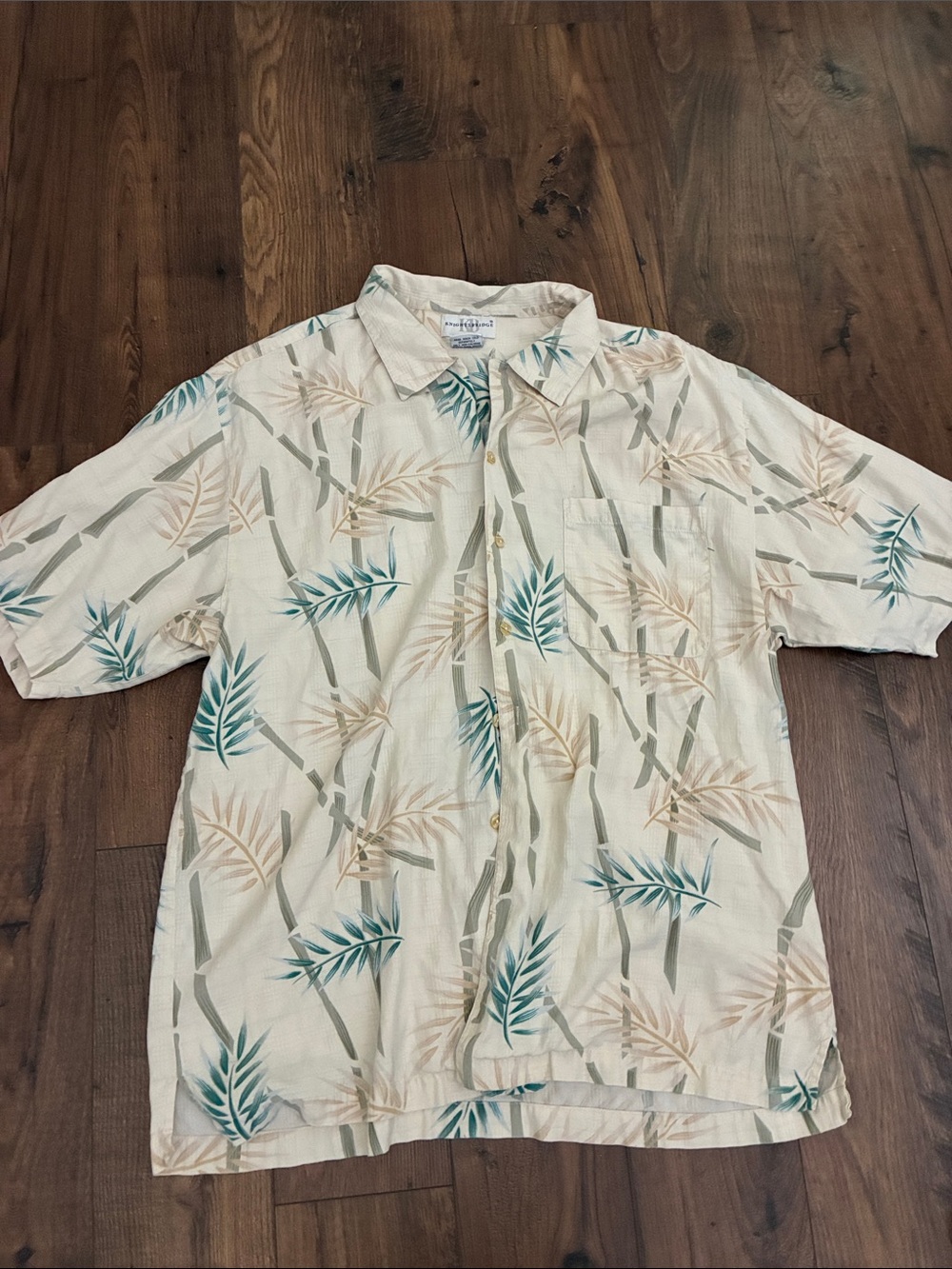 Vintage Knightsbridge Hawaiian Silk-Cotton Printed Shirt